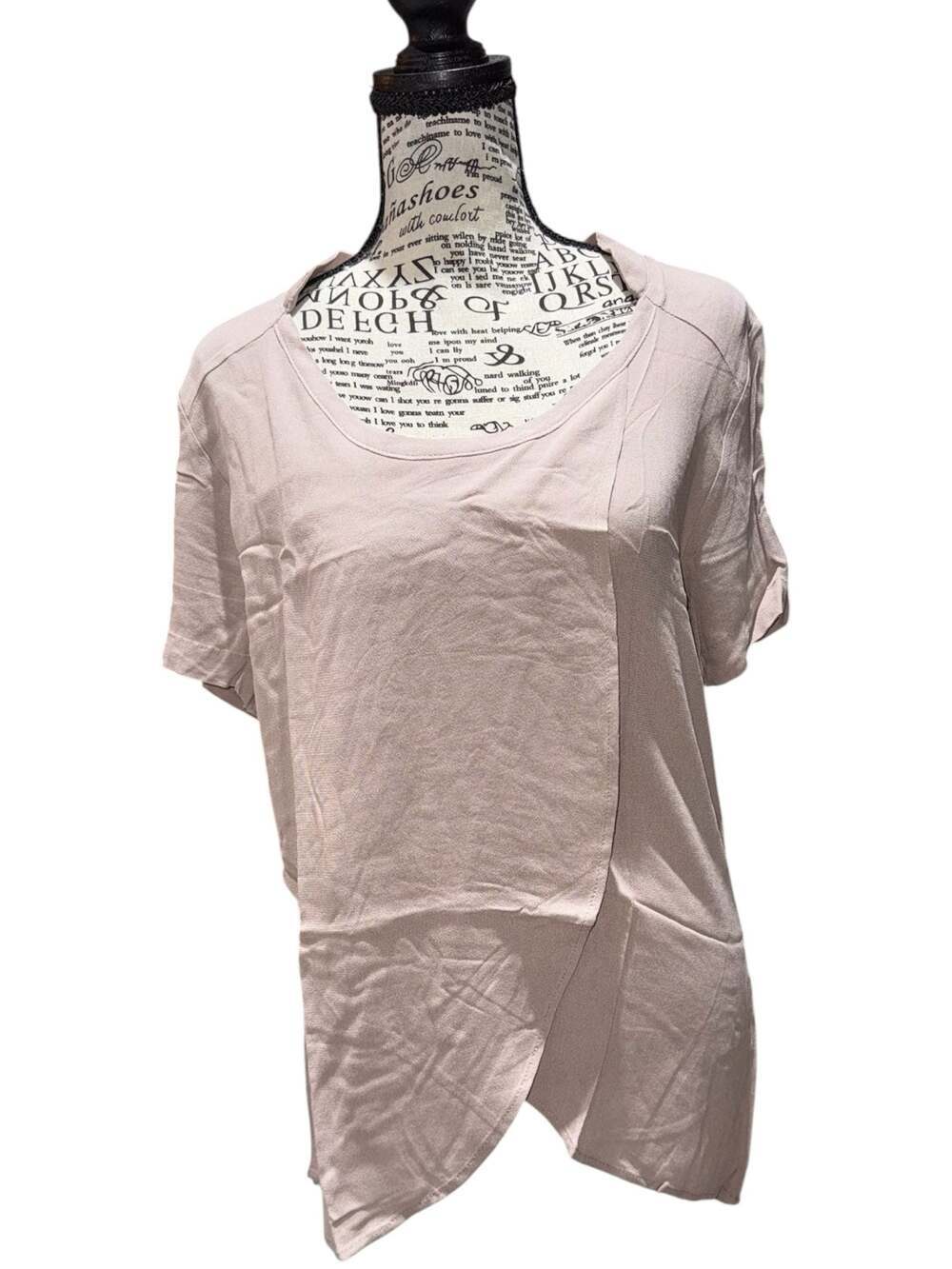 Fraiche by J Blush Pink Asymmetrical Tunic Top – Size XS | NWOT